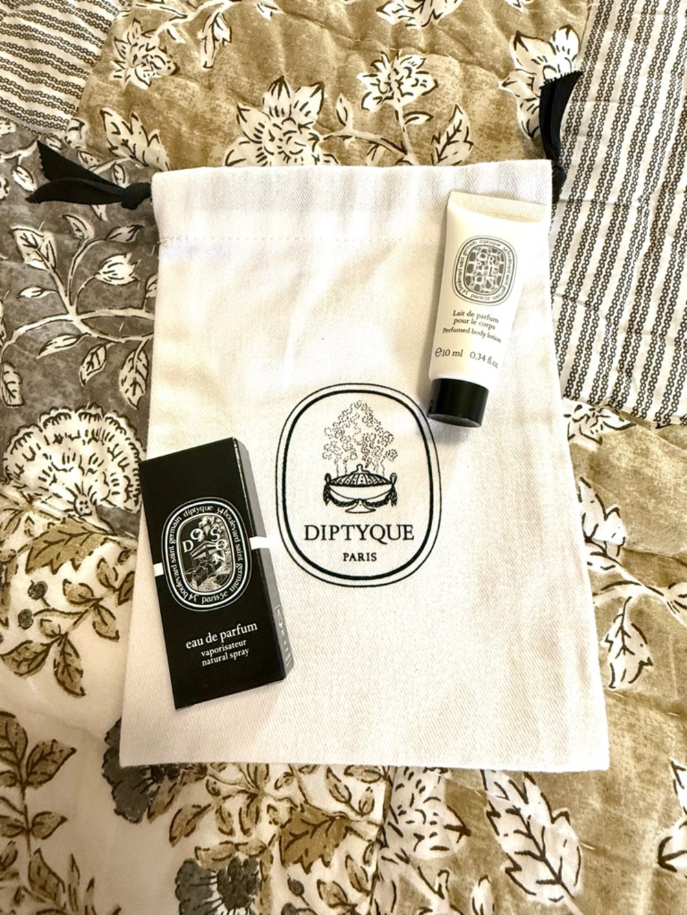 Diptyque Sample Set with DoSon Perfume and Orpheon Hand Cream